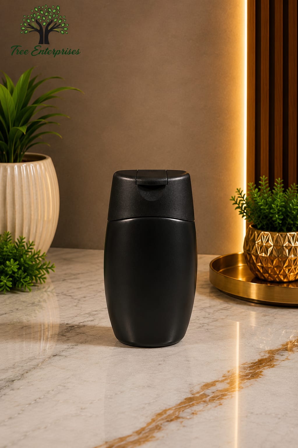 HDPE NICHE BLACK BOTTLE 